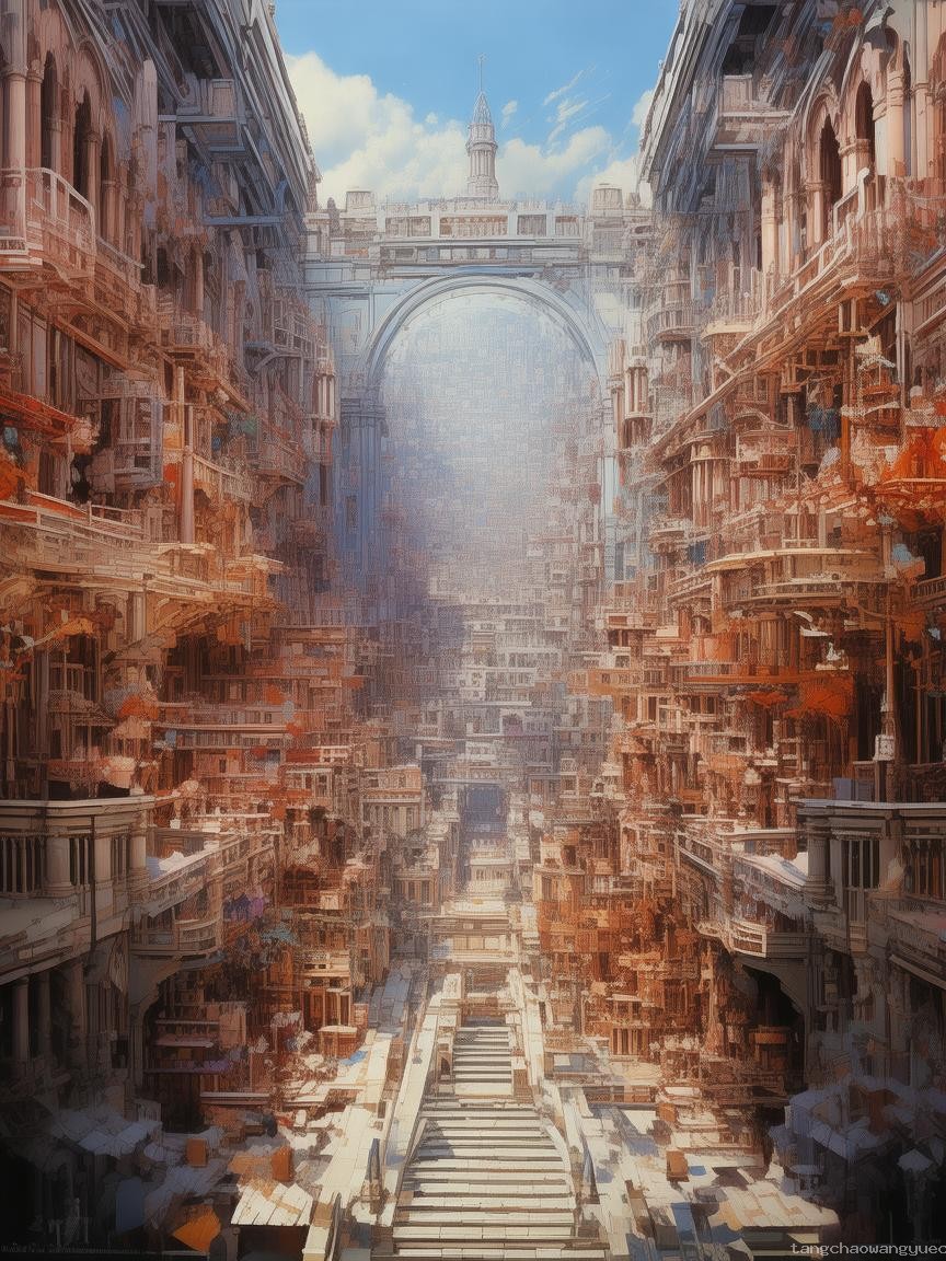三点透视大场景：解锁绘画与设计的深度空间感